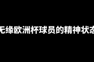 那些无缘欧洲杯球员们的精神状态